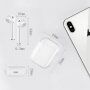 i18 TWS brezžične slušalke s polnilnim etuijem za naprave Apple - bela