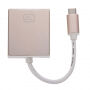Znižanje z USB-C (Thunderbolt 3) na vrata DVI za MacBook - 10cm - roza-zlato