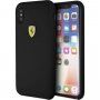 Ferrari originalni silikonski ovitek za iPhone X / XS - črna