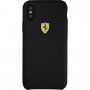 Ferrari originalni silikonski ovitek za iPhone X / XS - črna