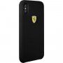 Ferrari originalni silikonski ovitek za iPhone X / XS - črna