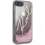 Karl Lagerfeld Signature Glitter ovitek za iPhone 7/8/SE (2020) - roza-zlato