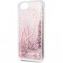 Karl Lagerfeld Signature Glitter ovitek za iPhone 7/8/SE (2020) - roza-zlato