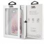 Karl Lagerfeld Signature Glitter ovitek za iPhone 7/8/SE (2020) - roza-zlato