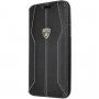 Lamborghini Huracan originalni usnjeni etui za iPhone 11 Pro - črna