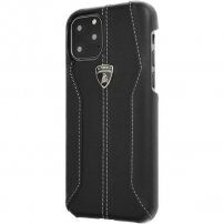 Originalna usnjena prevleka za Lamborghini Huracan za iPhone 11 Pro Max - črna