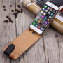 Eleganten flip etui za odpiranje Apple iPhone 6S Plus - črno-rjava