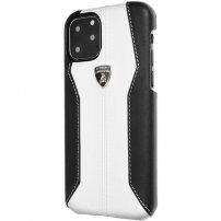 Originalna usnjena prevleka za Lamborghini Huracan za iPhone 11 Pro Max - bela