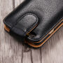 Eleganten flip etui za odpiranje Apple iPhone 6S Plus - črno-rjava