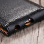 Eleganten flip etui za odpiranje Apple iPhone 6S Plus - črno-rjava