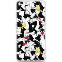 Originalni ovitek Warner Bros Sylvester and Tweety za iPhone 7 / 8 / SE (2016) - črna