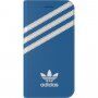 Adidas originalni flip etui z logotipom in črtami za iPhone 7/8/SE (2020) - modro-bela
