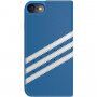 Adidas originalni flip etui z logotipom in črtami za iPhone 7/8/SE (2020) - modro-bela