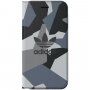 Adidas originalni flip etui z geometrijskim vzorcem za iPhone 7/8/SE (2020) - siva