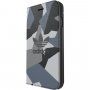 Adidas originalni flip etui z geometrijskim vzorcem za iPhone 7/8/SE (2020) - siva
