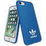 Adidas originalni ovitek z logotipom in usnjeno površino za iPhone 6 / 6S / 7 / 8 / SE (2020/2022) - modro