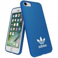 Adidas originalni ovitek z logotipom in usnjeno površino za iPhone 6 / 6S / 7 / 8 / SE (2020/2022) - modro