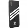 Adidas originalni ovitek z usnjeno površino za iPhone 6 / 6S / 7 / 8 / SE (2020/2022) - črna