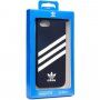 Adidas originalni ovitek z usnjeno površino za iPhone 6 / 6S / 7 / 8 / SE (2020/2022) - črna