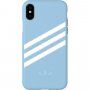 Adidas originalni ovitek s tekstilno povšino za iPhone X / XS - svetlo modra