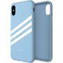 Adidas originalni ovitek s tekstilno povšino za iPhone X / XS - svetlo modra