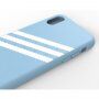 Adidas originalni ovitek s tekstilno povšino za iPhone X / XS - svetlo modra