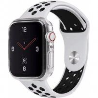 Uniq Glase Slim etui iz mehke plastike za Apple Watch 44mm - pregleden