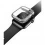 Uniq Garde Hybrid etui z zaščito zaslona za Apple Watch 44mm - dima