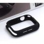 Uniq Lino silikonski etui za Apple Watch 44mm - črna