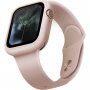 Uniq Lino silikonski etui za Apple Watch 44mm - svetlo roza