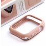 Uniq Lino silikonski etui za Apple Watch 44mm - svetlo roza