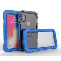Vodoodporen in izjemno trpežen etui za iPhone X / XS - modro