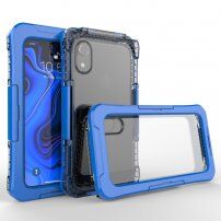 Vodoodporen in izjemno trpežen etui za iPhone XR - modro