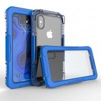 Vodoodporen in izjemno trpežen etui za iPhone XS Max - modro
