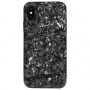BENKS plastični pokrov z diamantnim vzorcem za iPhone X / iPhone X - črna