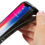 BENKS plastični pokrov z diamantnim vzorcem za iPhone X / iPhone X - črna