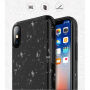 BENKS plastični pokrov z diamantnim vzorcem za iPhone X / iPhone X - bela