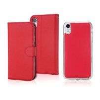 Odstranljivi etui za flip za iPhone XR - rdeče