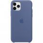 Pristna Apple Silikonska prevleka za iPhone 11 Pro Max - svetlo modra