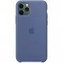 Pristna Apple Silikonska prevleka za iPhone 11 Pro Max - svetlo modra