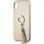Guess Saffiano Ring ovitek za iPhone X / XS - bež