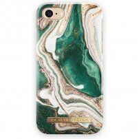 iDeal Of Sweden marmoriran ovitek za iPhone 6 / 6S / 7 / 8 / SE (2020/2022) - zlato-zelena