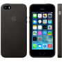 Ovitek iz pravega usnja za Apple iPhone 5S / SE (2016) - črna