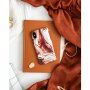 iDeal Of Sweden marmoriran ovitek za iPhone 6 / 6S / 7 / 8 / SE (2020/2022) - rdeče-zlata