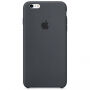 Originalna silikonska prevleka za Apple iPhone 6S - Oglje sivo