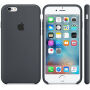 Originalna silikonska prevleka za Apple iPhone 6S - Oglje sivo