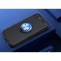 Ovitek z kovinskim stojalom primernim za magnetno držalo za iPhone 5 / 5S / SE (2016) - črno-modra
