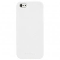 Mercury Goospery mat ovitek iz mehke plastike za iPhone 5 / 5S / SE (2016) - bela