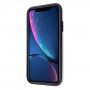 Pokrijte z brušeno teksturo za iPhone XR - srebro