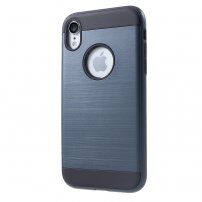 Pokrijte z brušeno teksturo za iPhone XR - temno modra